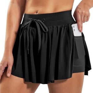 NWOT Black Tennis Shorts